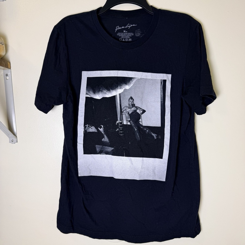 DUA LIPA Future Nostalgia 2022 World Tour T-Shirt Adult Lg Black Concert Tee